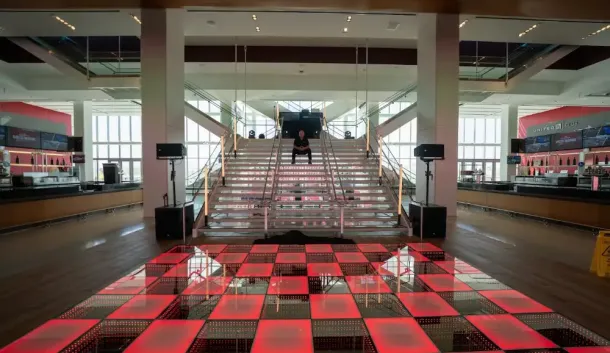 dance floor set up