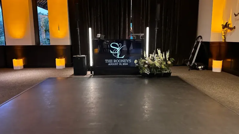 Wedding dj station