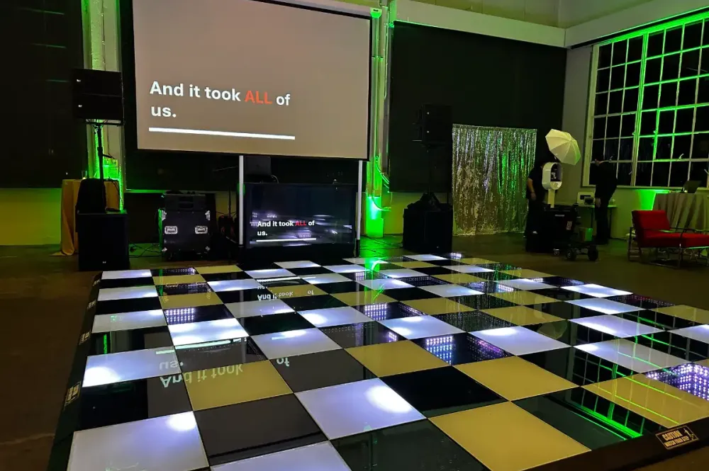 event led dance floor